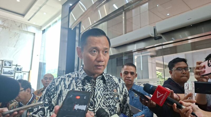 Menteri Koordinator Bidang Infrastruktur dan Pembangunan Kewilayahan Agus Harimurti Yudhoyono (AHY)