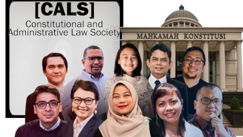 Sejumlah akademisi dan praktisi hukum tata negara dan hukum administrasi negara yang tergabung dalam Constitutional and Administrative Law Society (CALS)