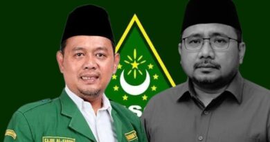 Wakil Ketua Umum GP Ansor H. M. Fajri Al Farobi dan mantan Menteri Agama Yaqut Cholil Qoumas