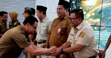Halal Bihalal dan silaturahmi yang digelar Diskominfo di Ruang Command Center