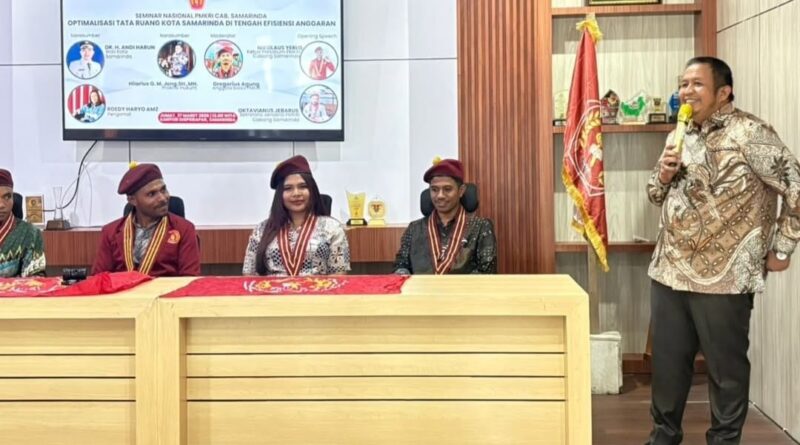 Kepala Dinas Pemuda, Olahraga, dan Pariwisata (Disporapar) Kota Samarinda, Muslimin membuka Rapat Umum Anggota Cabang (RUAC) XXIX Perhimpunan Mahasiswa Katolik Republik Indonesia (PMKRI)