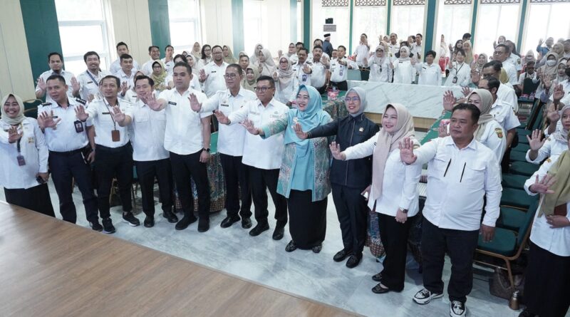 Rapat Koordinasi Percepatan Aksi Bangda dan Gerakan Intervensi Stunting Serentak yang digelar di Aula Sekretariat TP PKK Samarinda, Rabu (29/4/2026).