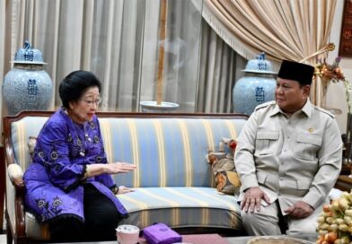 Presiden Prabowo Subianto dan Megawati Soekarnoputri di kediaman Megawati