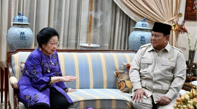 Presiden Prabowo Subianto dan Megawati Soekarnoputri di kediaman Megawati